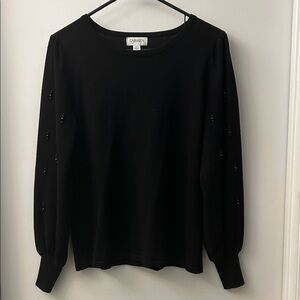 Black Long Sleeve Top Size Large